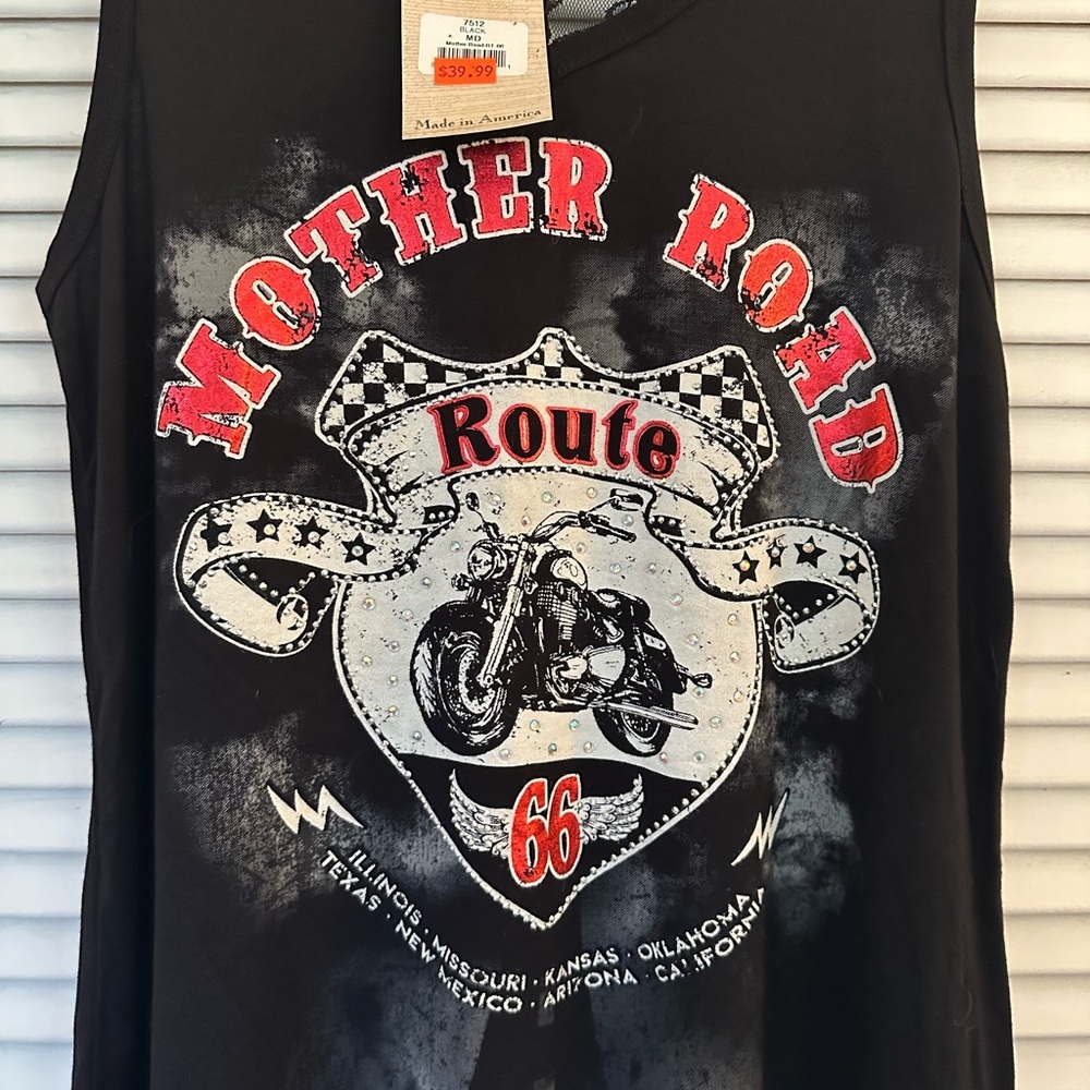 NWT Mother Road Women’s Biker Shirt - Picture 4 of 7